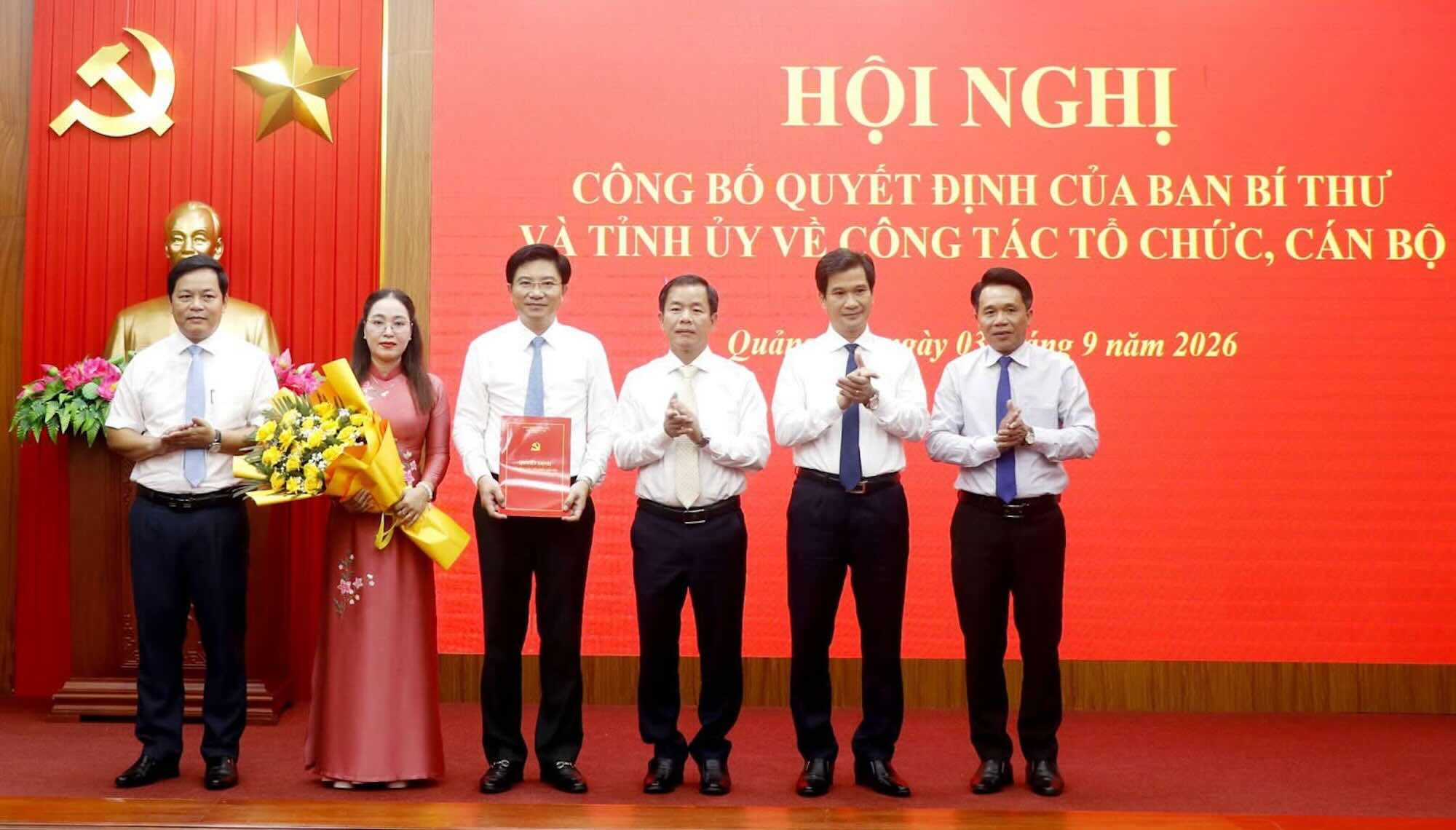 Thành lập Đảng bộ HĐND tỉnh; Đảng bộ MTTQ, các đoàn thể tỉnh; công bố quyết định đổi tên Ban Tuyên giáo và Dân vận Tỉnh ủy thành Ban Tuyên giáo Tỉnh ủy; cùng với các quyết định công tác cán bộ. Ảnh: Ban Tuyên giáo Tỉnh ủy Quảng Trị