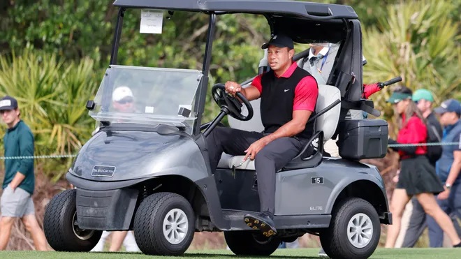 Tiger Woods will not be allowed to drive a golf electric car, at least in Florida. Photo: Golfweek