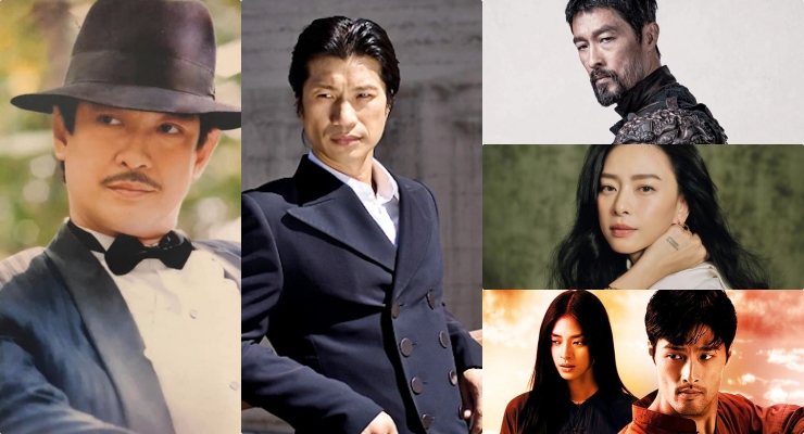 Johnny Tri Nguyen, Ngo Thanh Van and the cast of "Dong mau anh hung" (The Rebel). Photo: Film crew