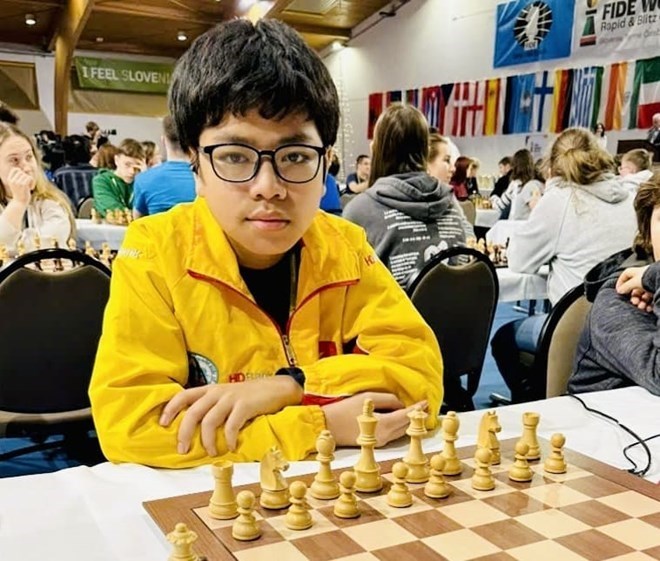 Chess player Dau Khuong Duy will participate in the 2026 Olympiad Chess Tournament on September 14. Photo: Vietnam Chess Federation.