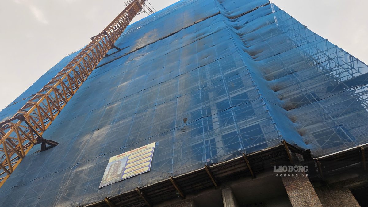 The Sunrise Home social housing project in Ngoc Hoi commune is accelerating construction. Photo: Nhu Ha