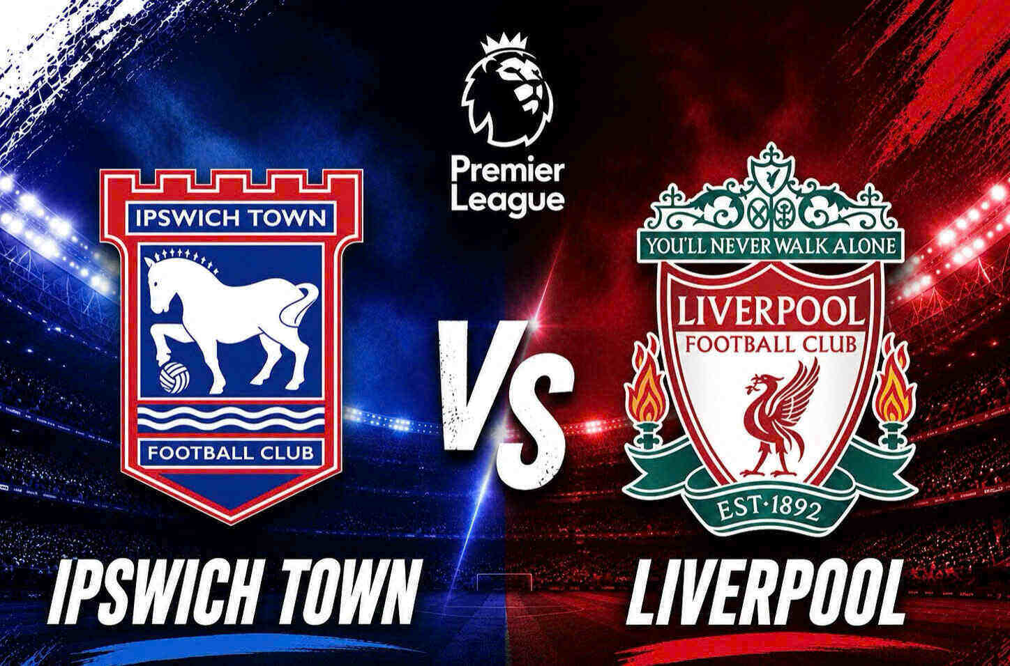 Football score prediction Ipswich Town vs Liverpool in the Premier League. Graphics: Van An