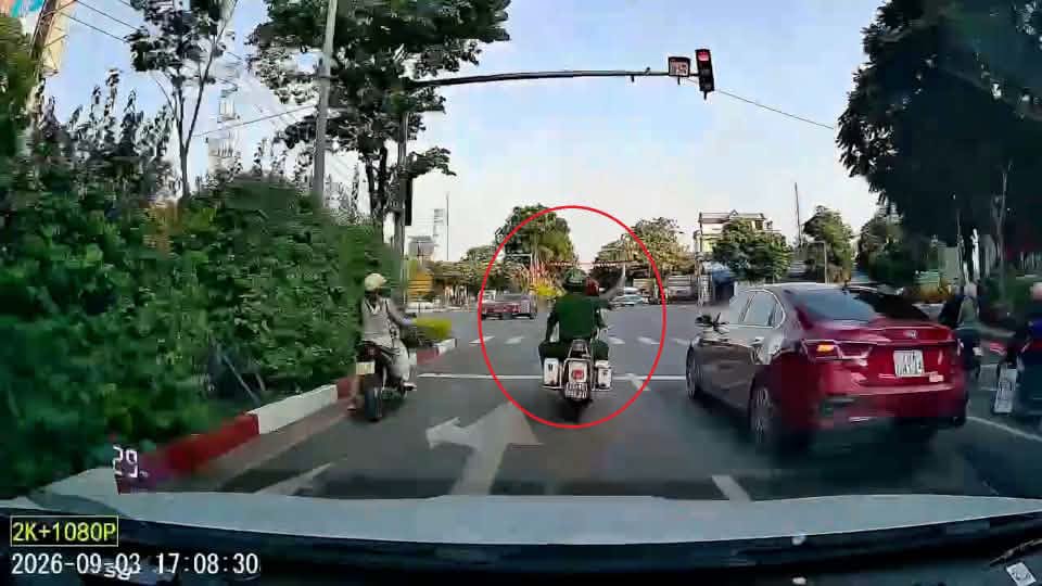 Image extracted from dashcam. Photo: Son La Provincial Police