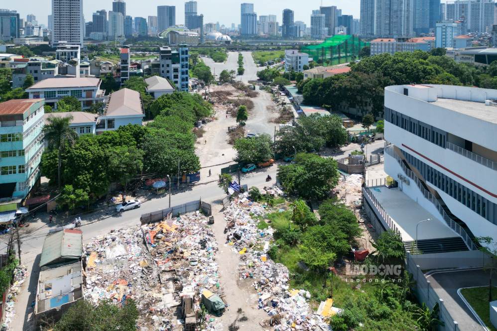 Tuyến đường khi hoàn thành có mặt cắt ngang 50m. Ảnh: Sóng Hữu