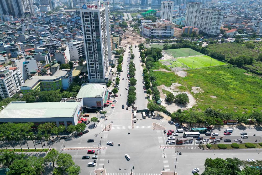 Điểm cuối dự án tại nút giao đường Lê Đức Thọ. Ảnh: Sóng Hữu