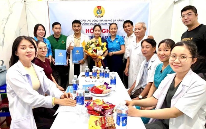 Nam Phước, Đà Nẵng thành lập thêm Công đoàn cơ sở trong lĩnh vực y tế. Ảnh: Công đoàn Nam Phước