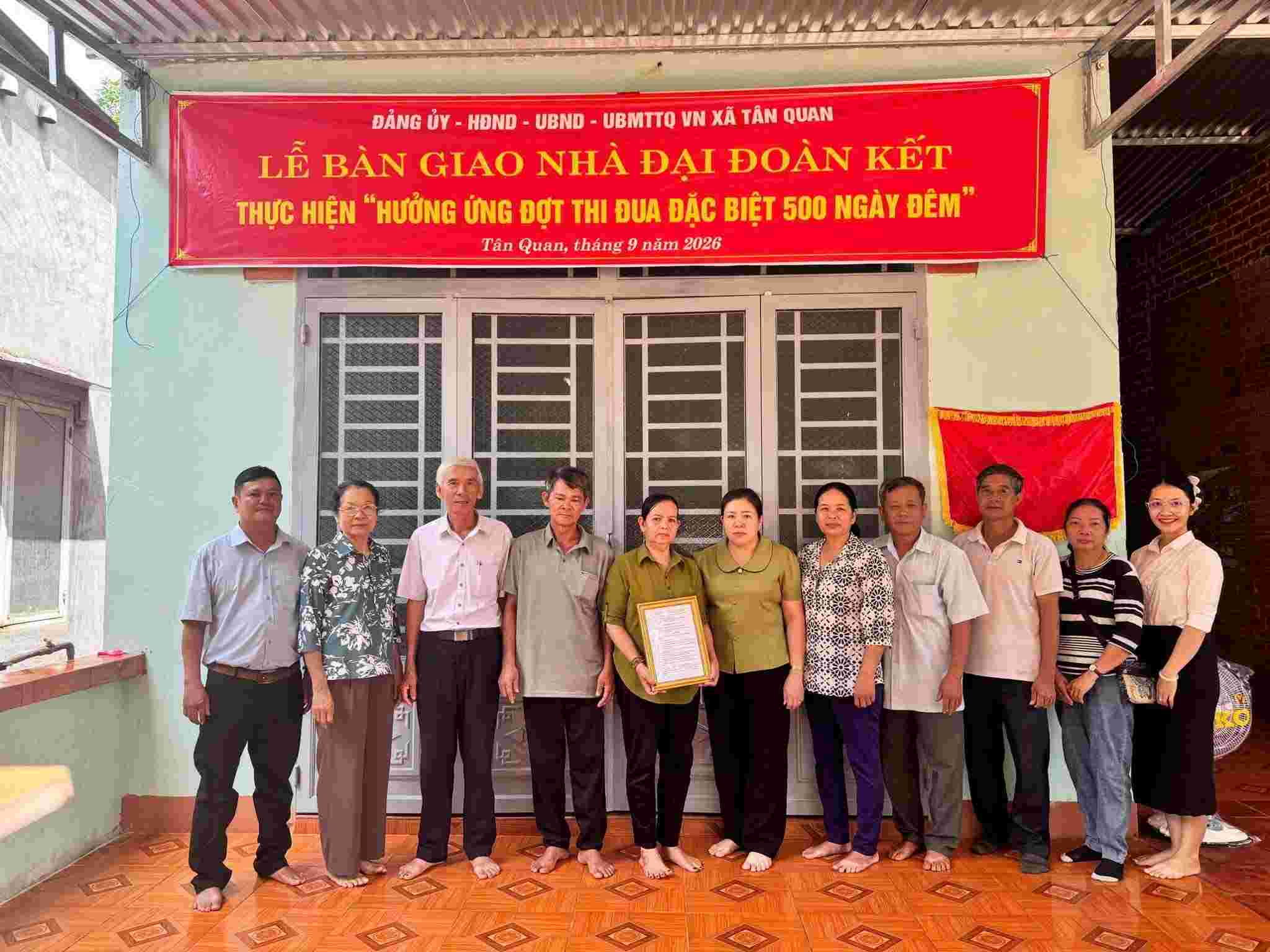 Bàn giao căn nhà Đại đoàn kết cho gia đình khó khăn ở xã Tân Quan, Đồng Nai