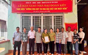 Bàn giao căn nhà Đại đoàn kết cho gia đình khó khăn ở xã Tân Quan, Đồng Nai