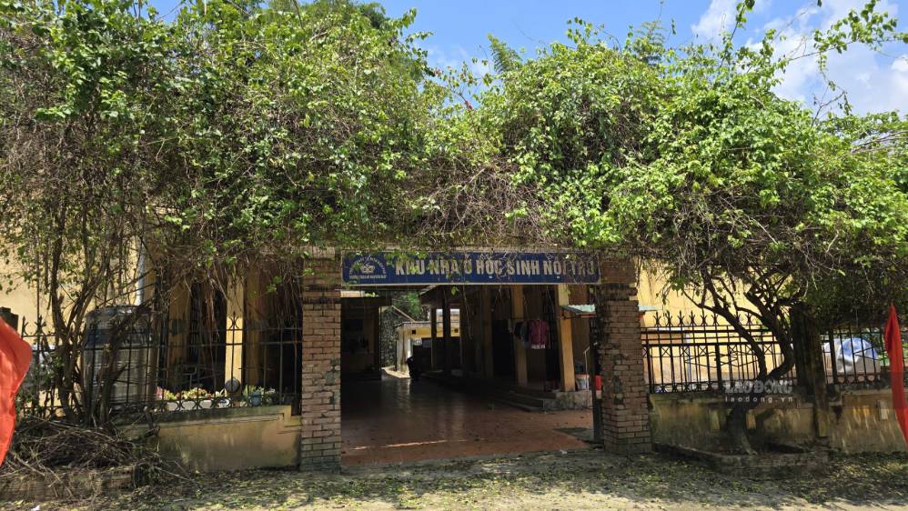 Khu bán trú của học sinh Trưởng THCS Võ Nguyên Giáp. Ảnh: Thành An