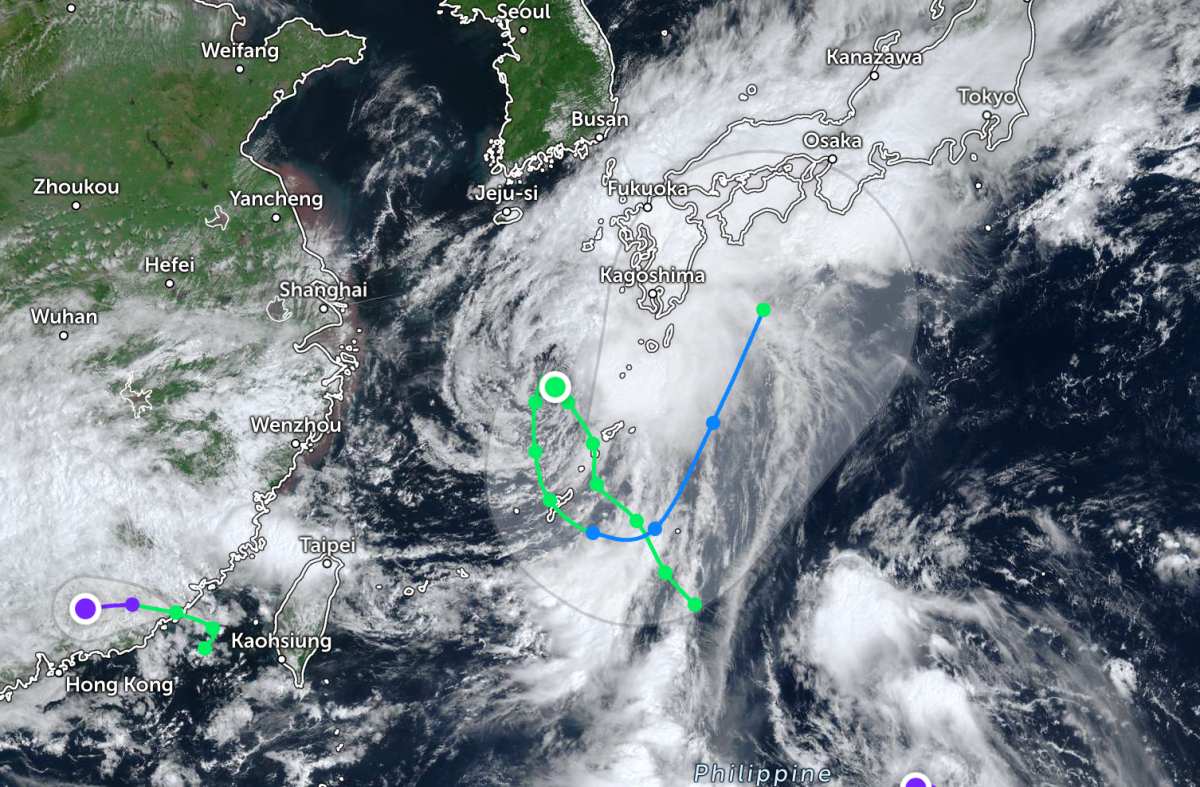 Typhoon Krovanh suddenly changes direction near the East Sea. Photo: JTWC