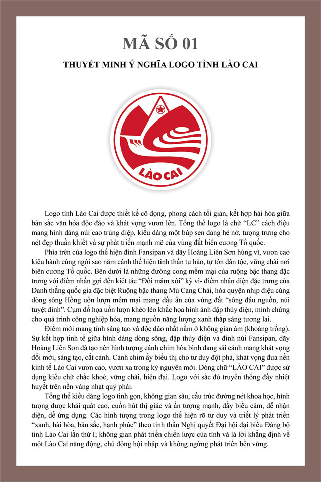 Thuyết minh ý nghĩa của logo tỉnh Lào Cai. Ảnh: Cổng TTĐT Lào Cai