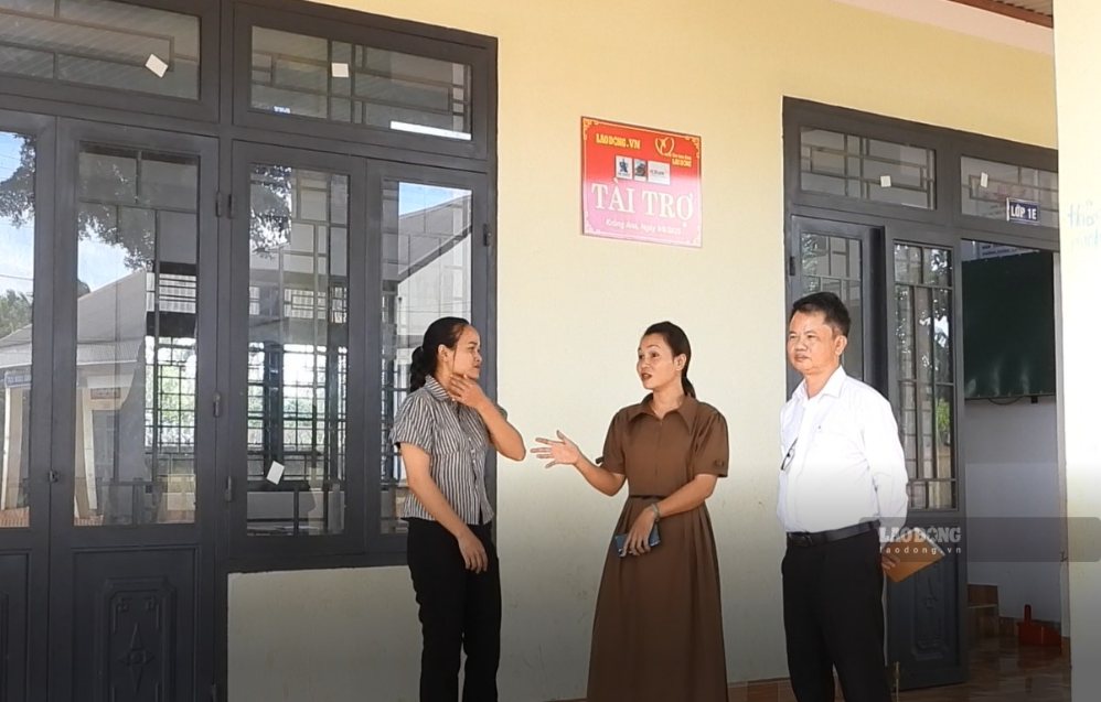 Điểm trường nay đã khang trang, đầy đủ cơ sở vật chất. Ảnh: Bảo Trung