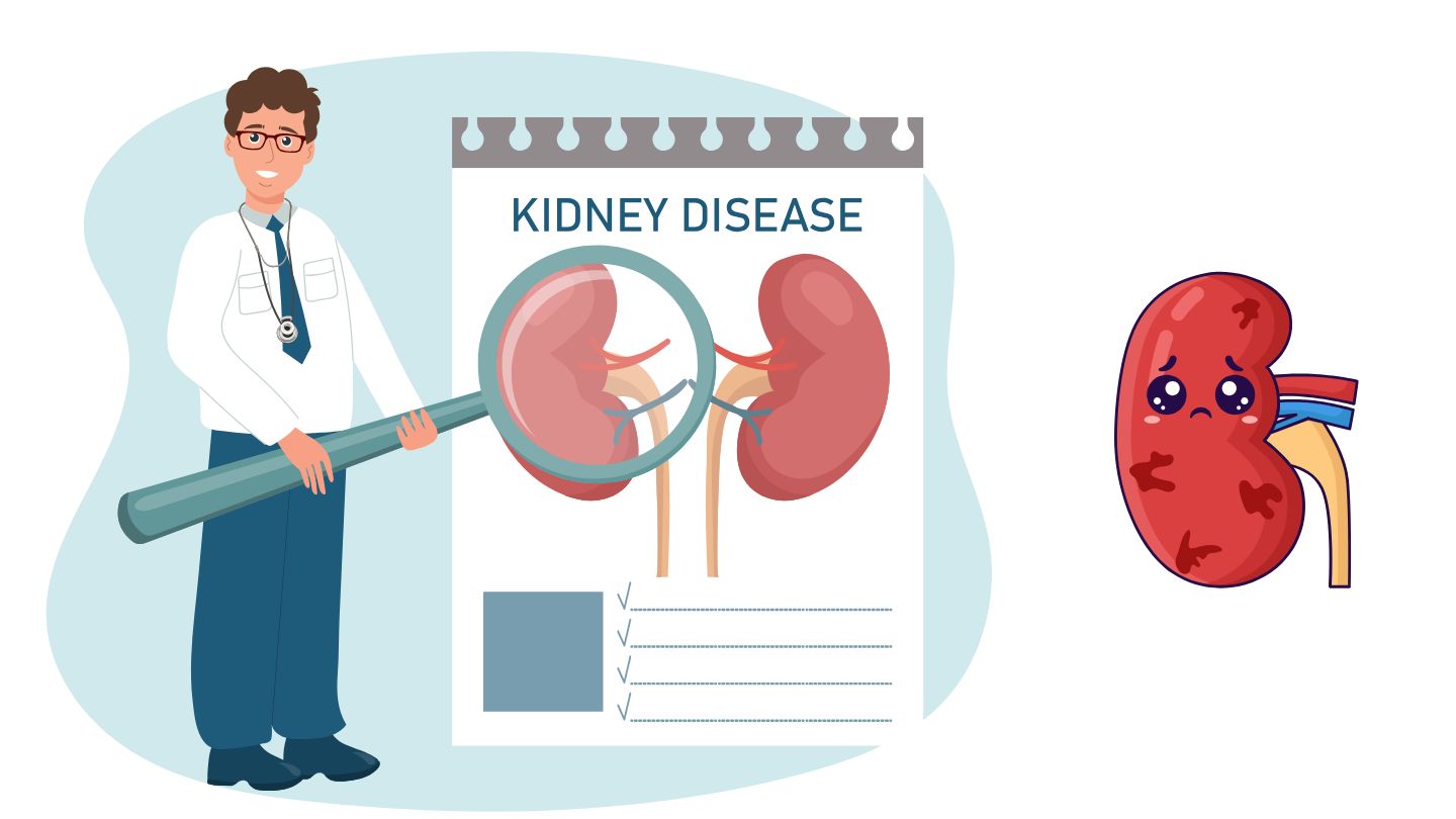 For people with type 1 diabetes, kidney screening is usually recommended after about 5 years of illness. Graphic photo: AI used