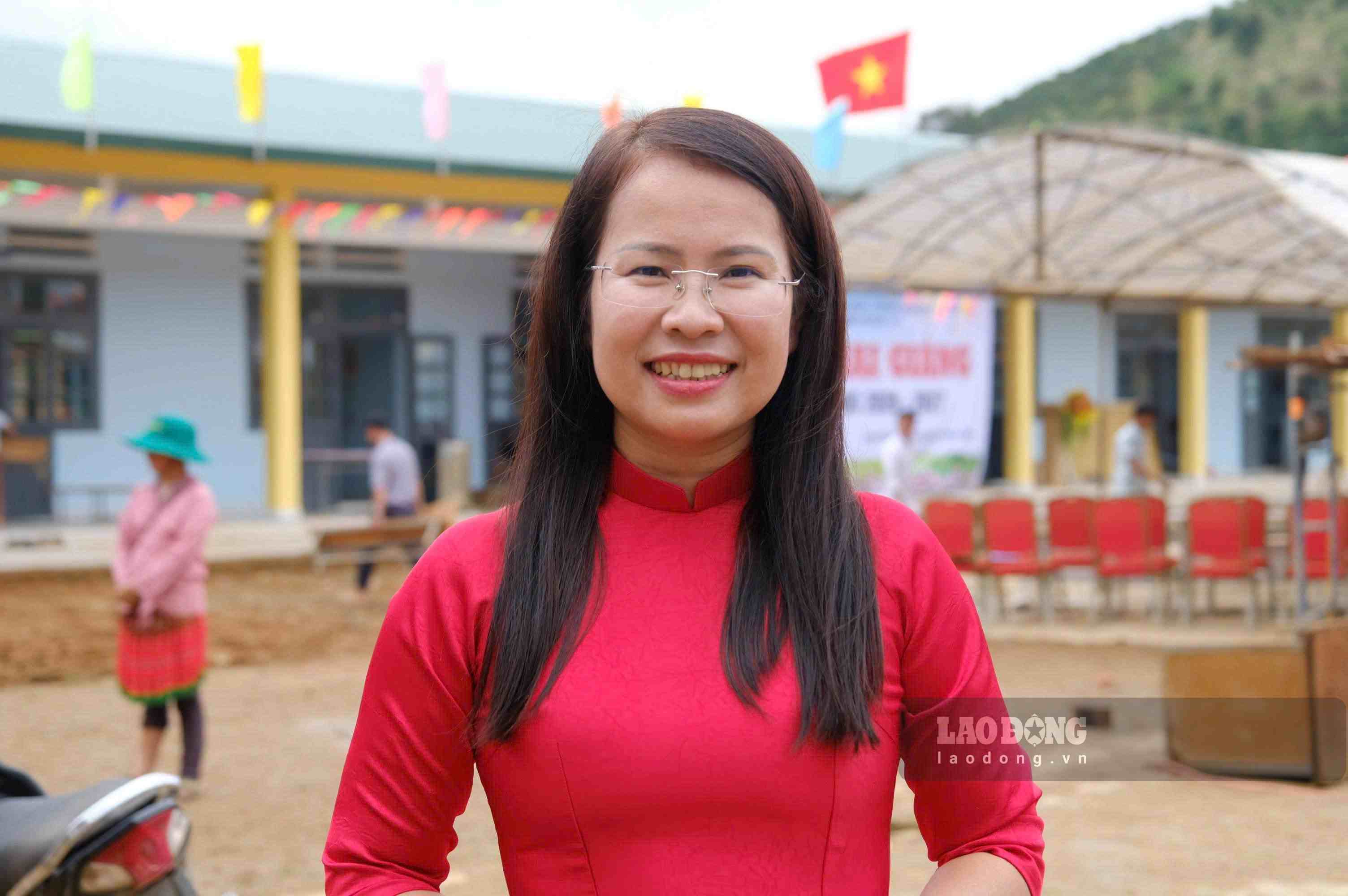 Bà Hoàng Hải Yến - Hiệu trưởng Trường Tiểu học Liêng Srônh. Ảnh: Nguyễn Quân