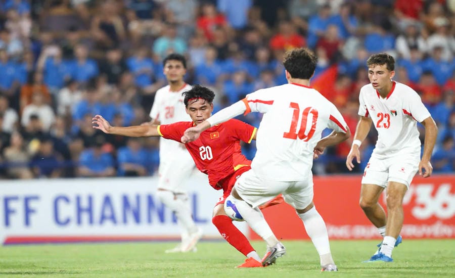 U20 Vietnam did not achieve favorable results in the U20 Asian Cup 2027 qualifiers. Photo: Minh Dan