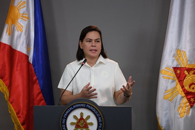 フィリピンのサラ・ドゥテルテ副大統領。写真:AFP