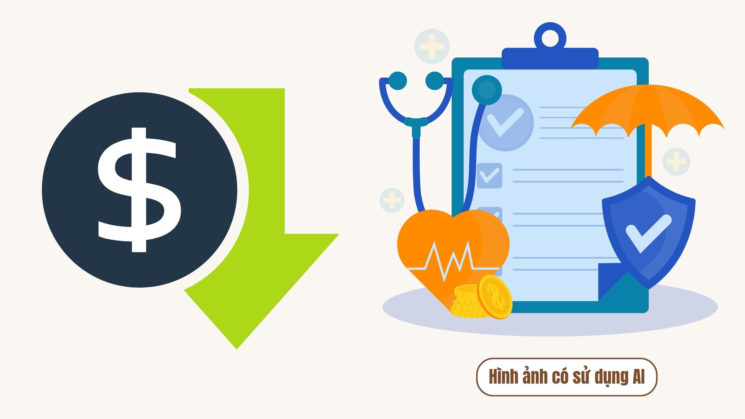Voters propose reducing health insurance contributions, Ministry of Health explains keeping the level at 4.5%. Graphics: AI