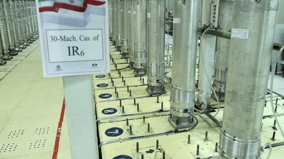 Các máy ly tâm tại cơ sở làm giàu uranium Natanz ở miền trung Iran. Ảnh: Cơ quan Năng lượng Nguyên tử Iran