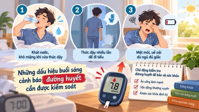 Some morning signs may warn that blood sugar is rising. Photo created by AI