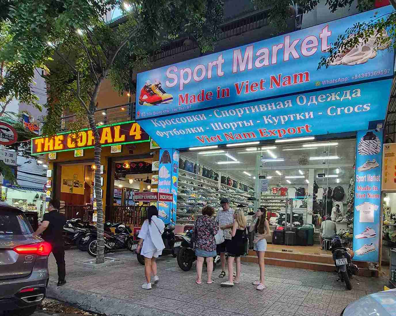 Customers have just discovered buying fake Nike and Adidas shoes at a store in Nha Trang. Photo: Market Management Department