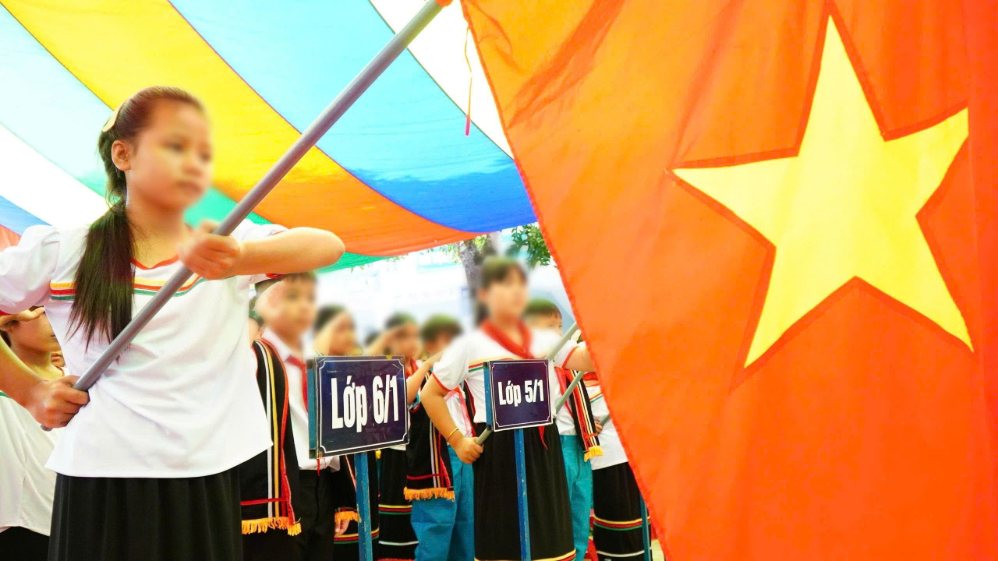 More than 1,400 students in Tra Lien, Da Nang enter the 2026-2027 school year with many new expectations. Photo: Tuan Tu