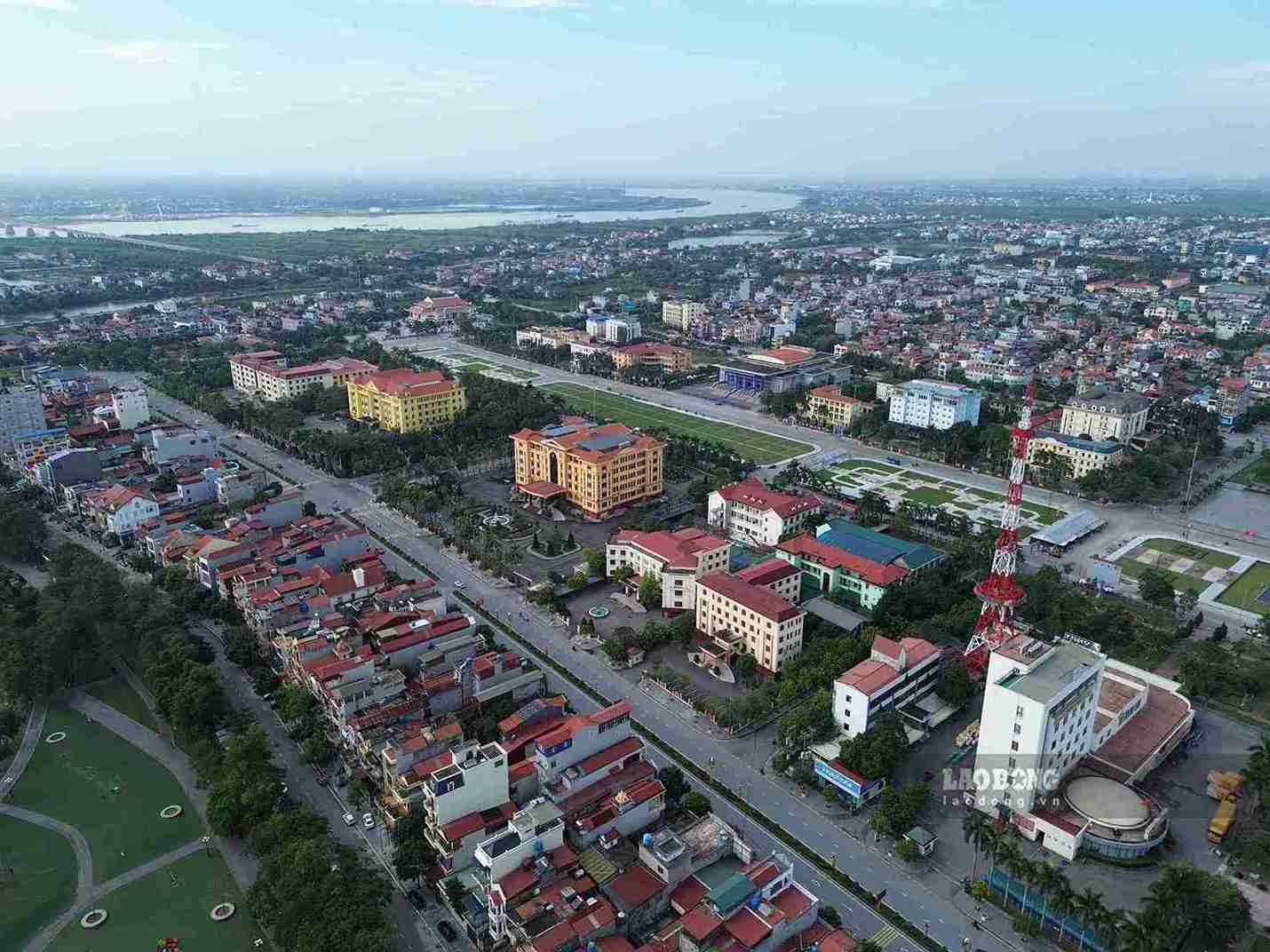 Hung Yen province seen from above. Photo: Mai Huong