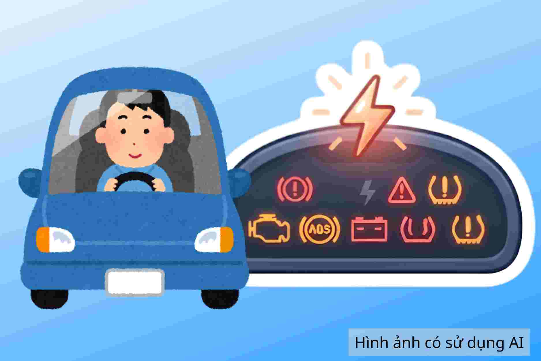 The reason why car warning lights turn on but not necessarily because the car is damaged