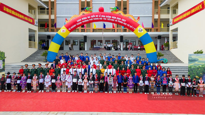 Boarding schools in the border region of Lao Cai simultaneously put new facilities into use in the 2026-2027 school year. Photo: Dinh Dai