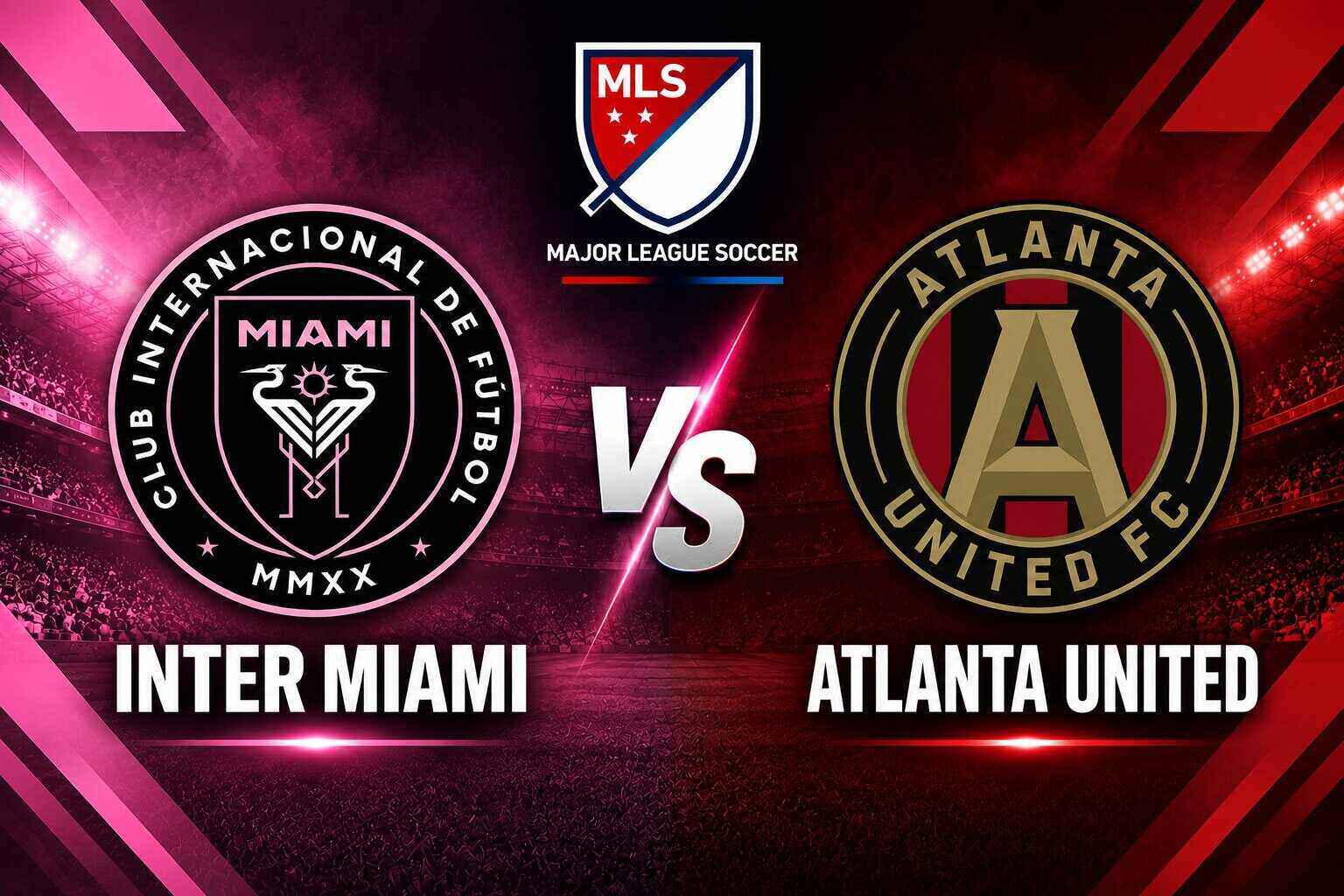Comment on Inter Miami vs Atlanta United in MLS.  Graphics: Dieu Anh