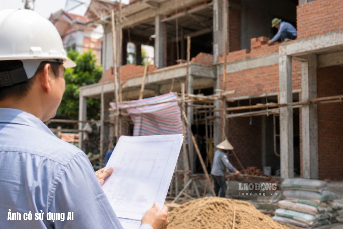 From August 26, 2026, building individual houses without a construction permit may be fined up to 80 million VND. Photo: Image using AI