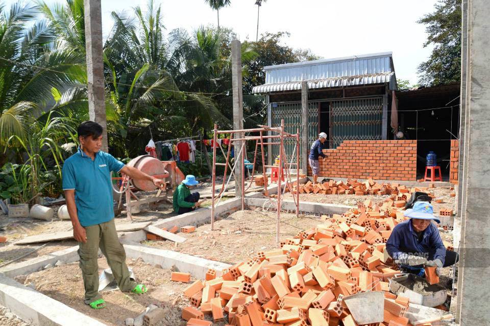 Xây dựng nhà tình nghĩa trên địa bàn TP Cần Thơ (ảnh tư liệu năm 2025). Ảnh: Tạ Quang