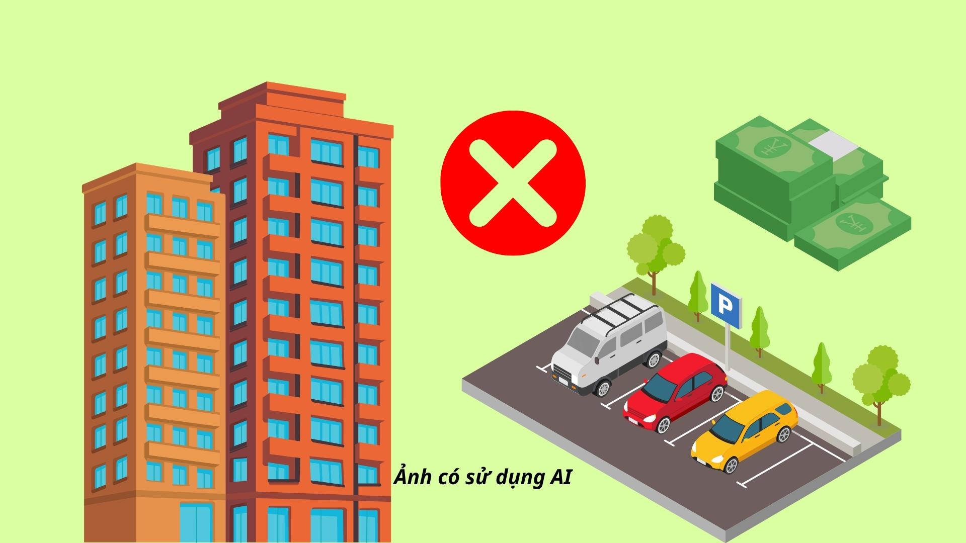 Fines up to 200 million VND when selling or renting car parking spaces in apartments against regulations. Graphics: AI