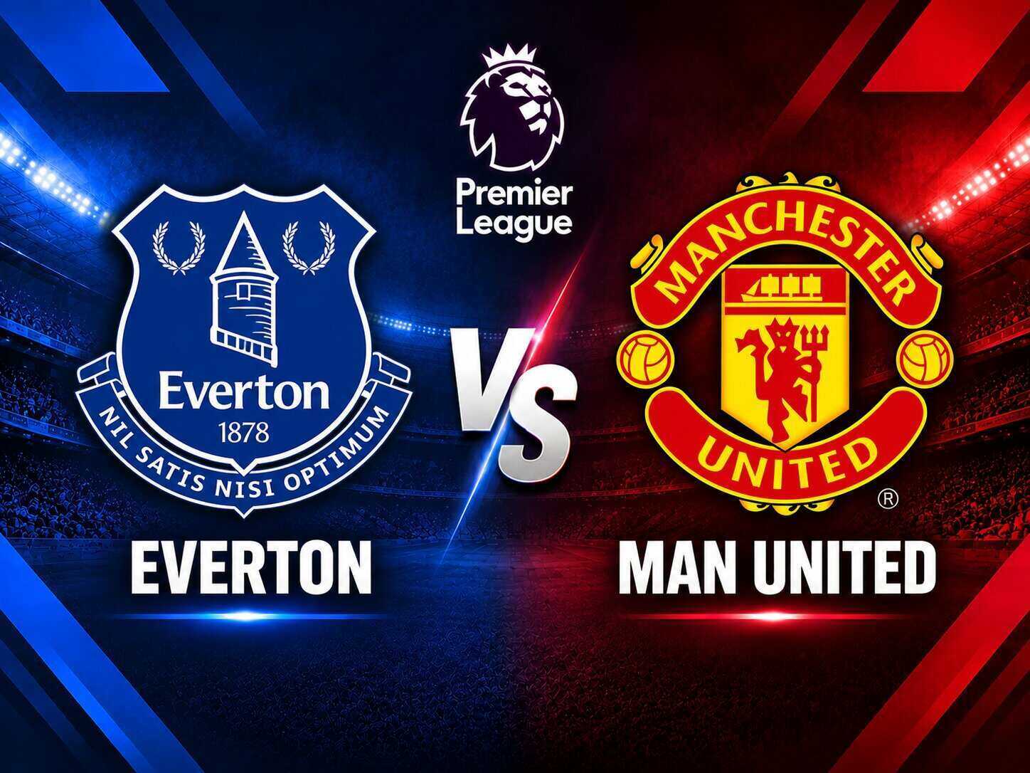 Predicción del marcador Everton vs Man United en la Premier League. Gráfico: Văn An