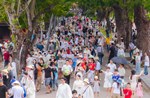 Des milliers de touristes affluent à la Citadelle de Hué le 2 septembre. Photo: Comité populaire de la ville de Hué
