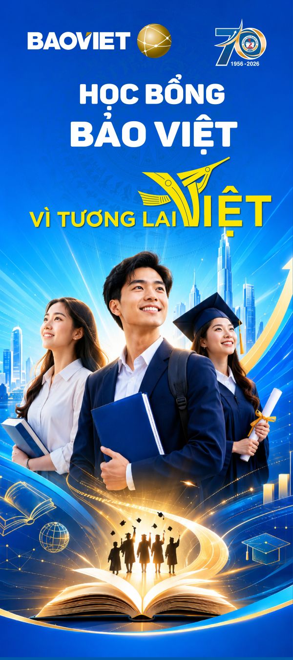 Bảo Việt đồng hành cùng Đại học Kinh tế Quốc dân thông qua học bổng “Bảo Việt - Vì tương lai Việt”. Ảnh: TĐBV