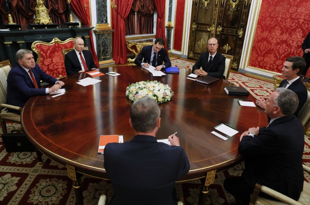 Le président russe Vladimir Poutine rencontre des envoyés spéciaux américains. Photo: AFP