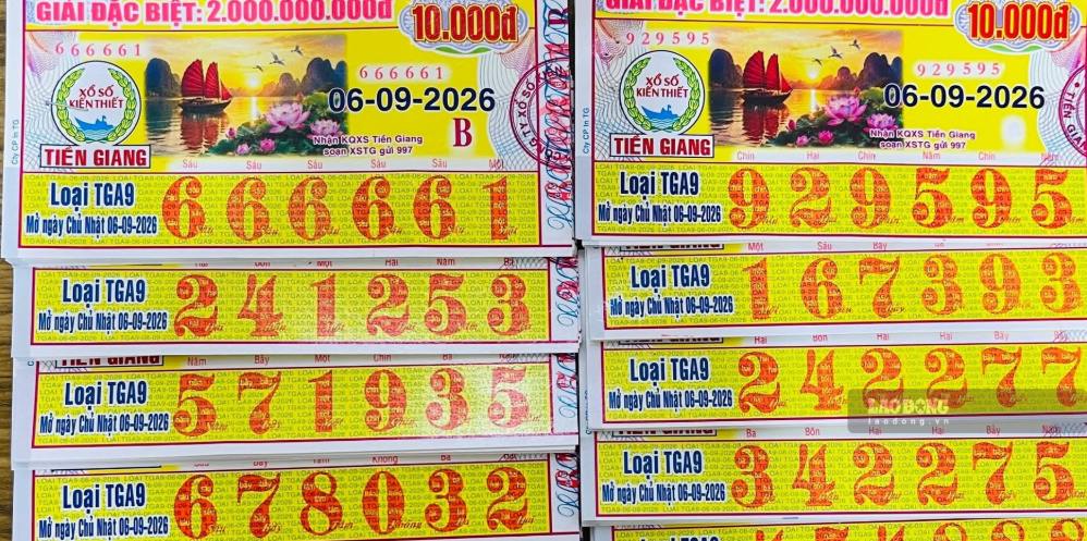 Xổ số hôm nay. Ảnh: Huyền Trân