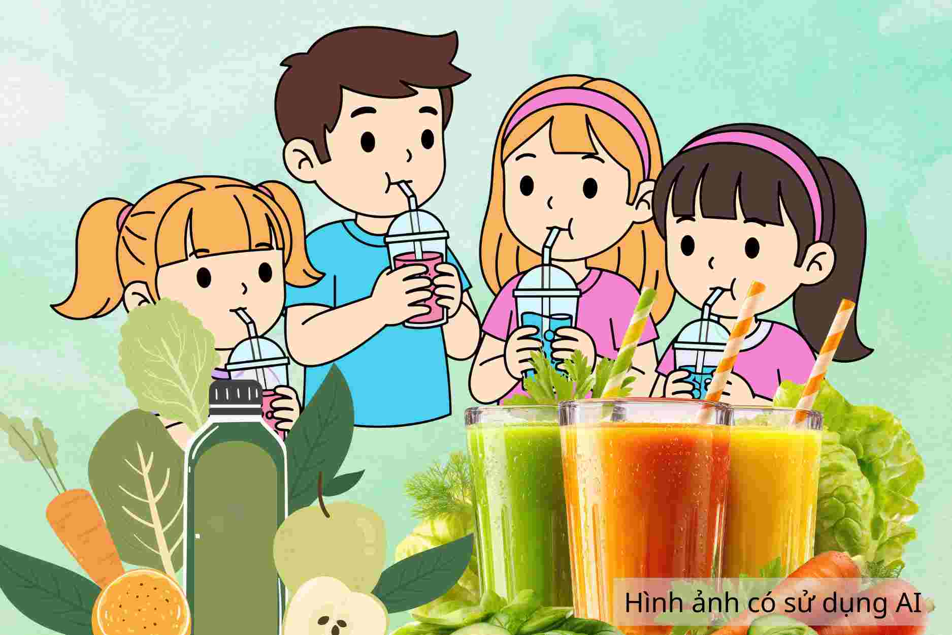 What should children drink to supplement nutrients that are good for the eyes