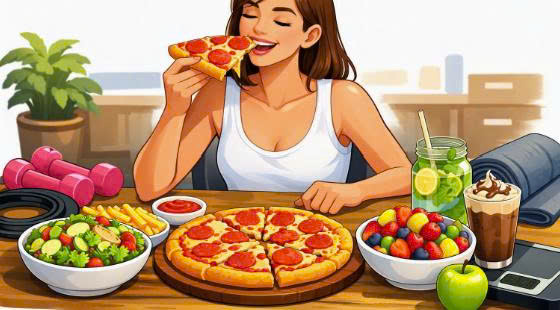 How to apply scientific cheat day to maintain sustainable weight loss effectiveness. Graphics: AI
