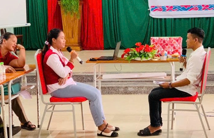 The Provincial Women's Union regularly trains knowledge on preventing gender-based violence, skills to support victims, receive information and transfer support to grassroots teams. Photo: Quang Tri Women's Union