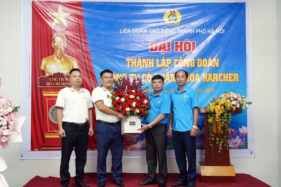 Congress to establish the grassroots trade union of Karcher Lock Joint Stock Company. Photo: Ward Trade Union