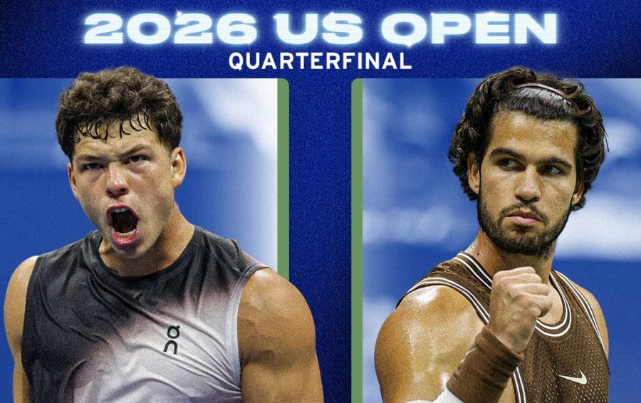 Ben Shelton meets Carlos Alcaraz in the US Open 2026 quarterfinals. Photo: US Open