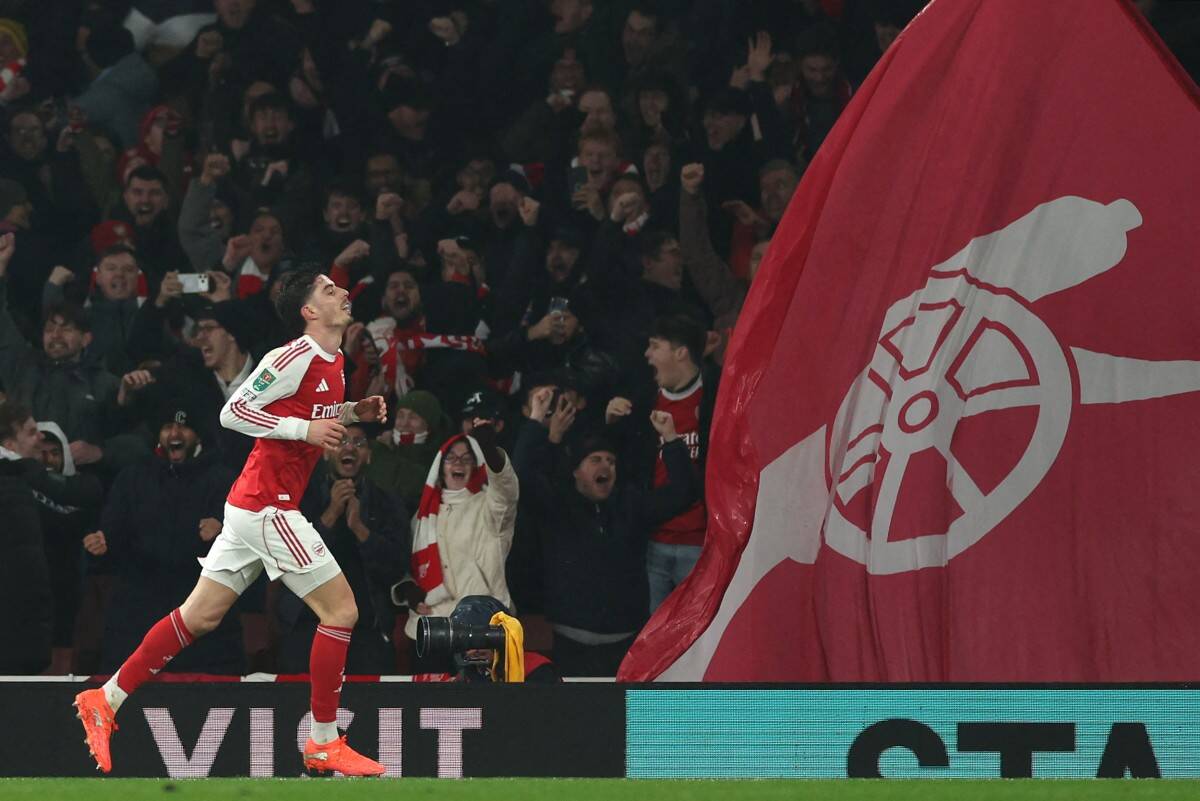 Kai Havertz ghi bàn vào lưới đội bóng cũ. Ảnh: AFP