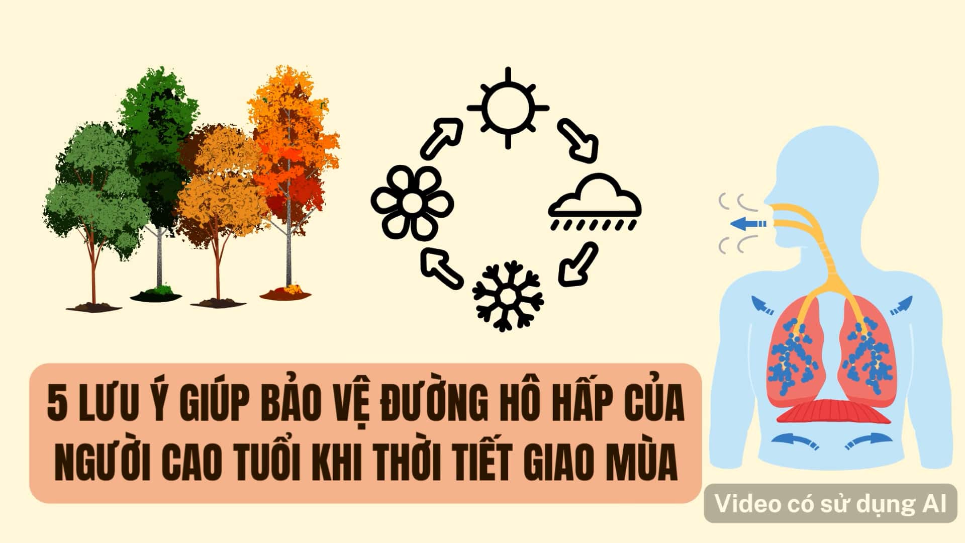 5 notes to help protect the respiratory tract of the elderly when the weather changes seasons