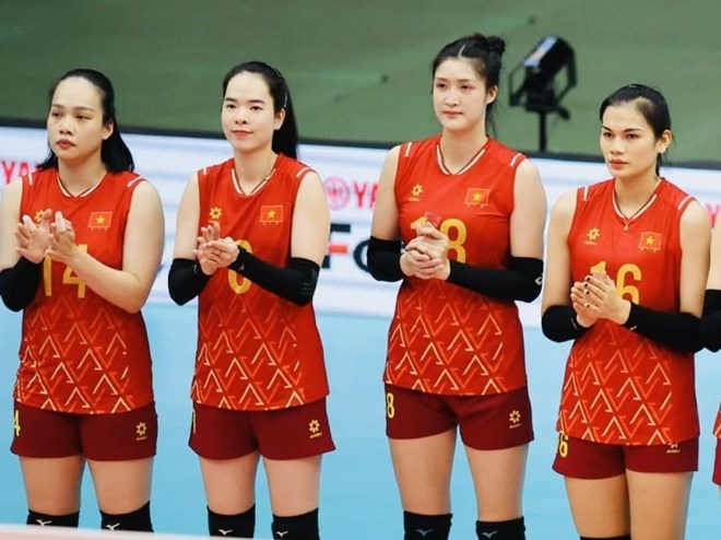 Cầu thủ Lưu Thị Huệ (18) đã được suất dự ASIAD 20 cùng Đội tuyển bóng chuyền nữ Việt Nam. Ảnh: Minh Dân