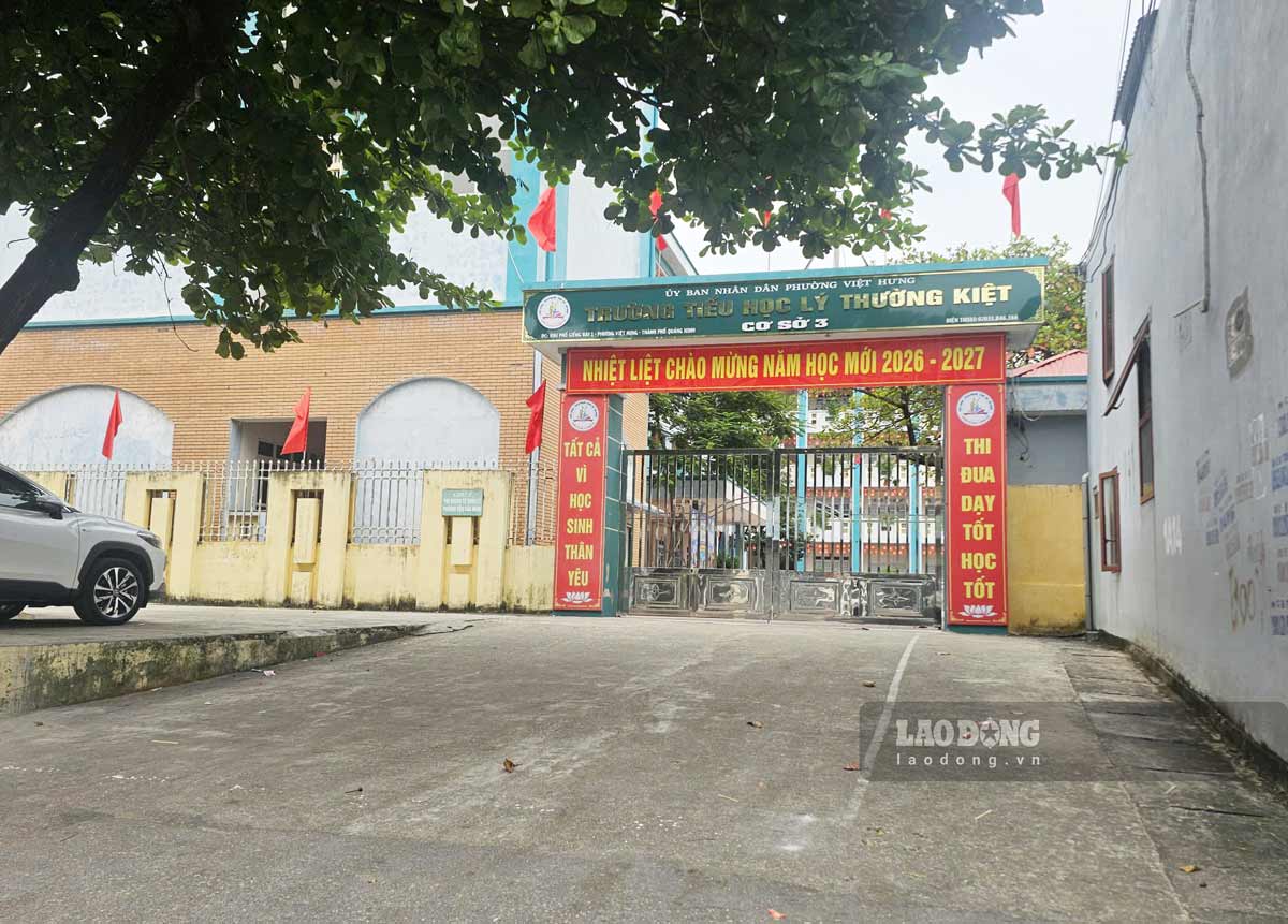 Ly Thuong Kiet Primary School, facility 3, Viet Hung ward, Quang Ninh city. Photo: Doan Hung