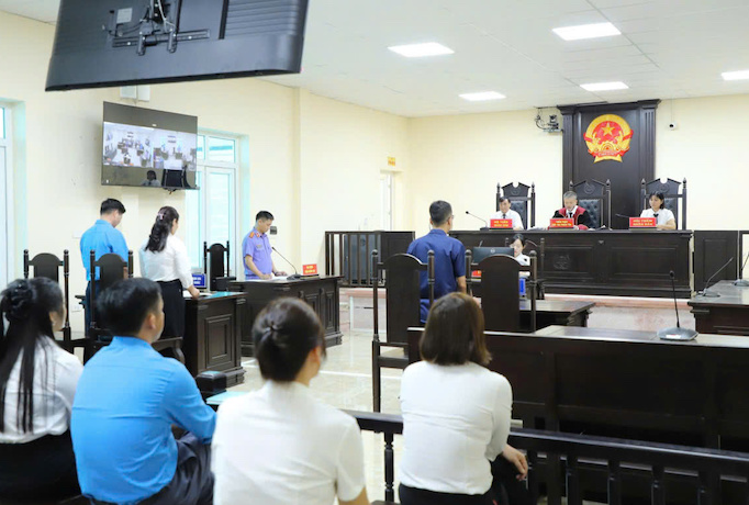 Scene of the civil service case on "Request to fulfill insurance payment obligations", with the plaintiff being the People's Procuracy of Region 12. Photo: Vietnam Social Insurance provided