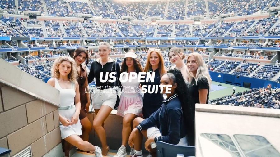 US 오픈에서 취재 허가를 받은 콘텐츠 제작자. 사진: US 오픈