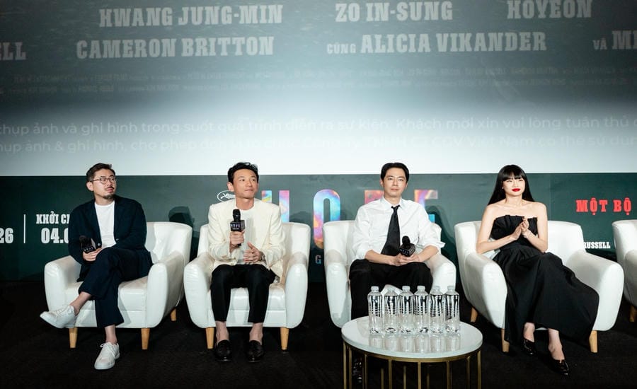 The cast of the movie "Hope: The Dead Zone" arrives in Ho Chi Minh City to interact with audiences in September 2026. Photo: CGV
