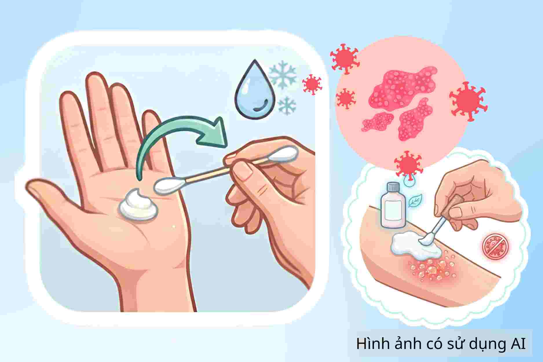 How to apply a pot of water to treat zona at home